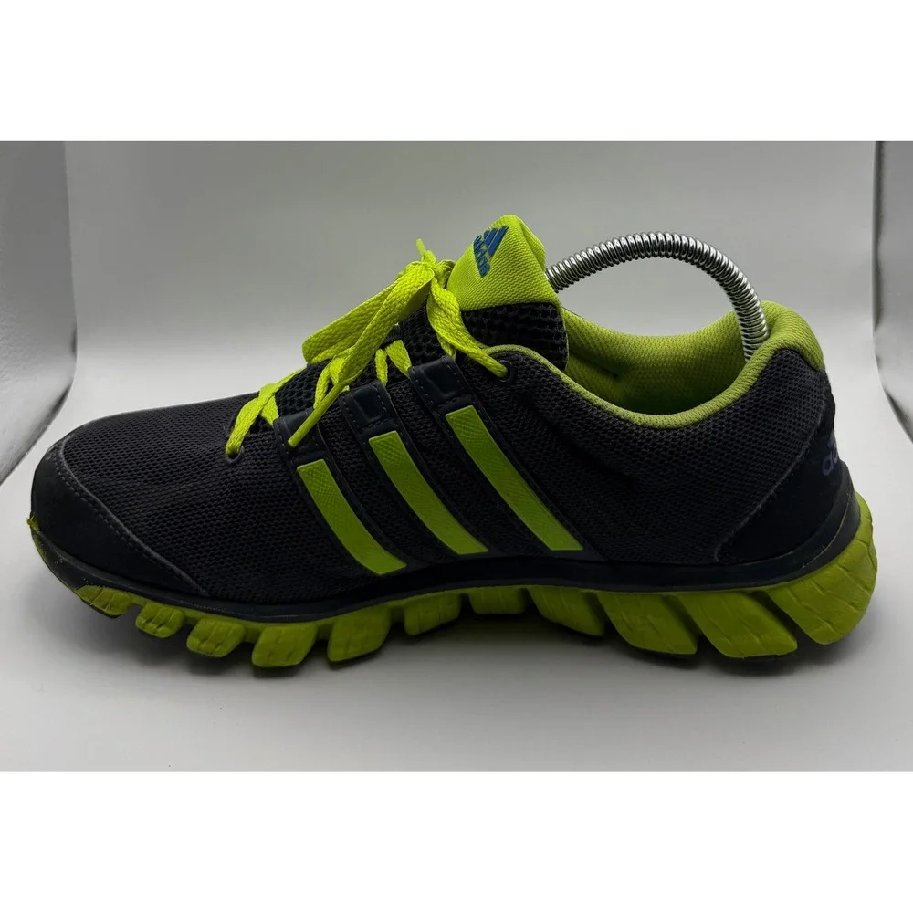 Adidas Running Shoes Mens 8 Grey Neon Green Good Adiprene+ Mesh G66670